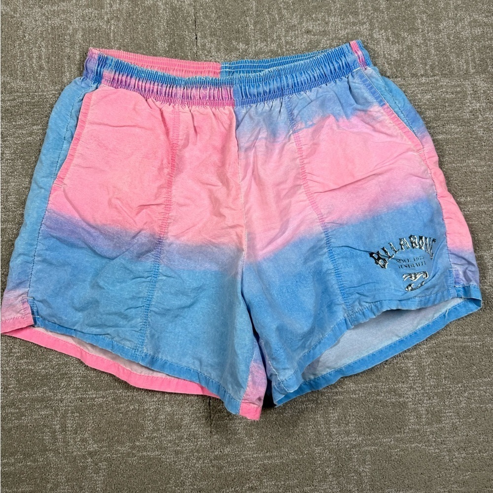 Vintage Billabong Tie Dye Butt Logo Y2K Pull On High Rise Short Size 32